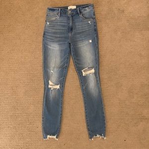 High Rise Super Skinny Ankle 6 long